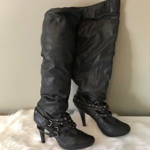 High pull up boots size 10